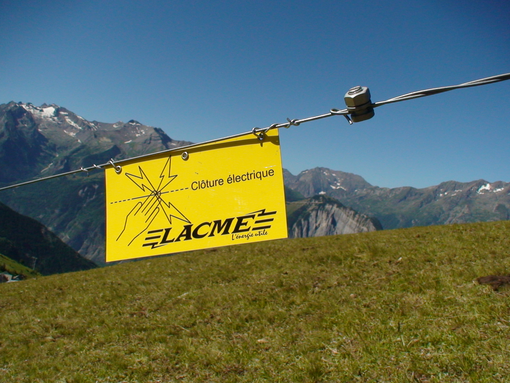 Clôture dans la montagne